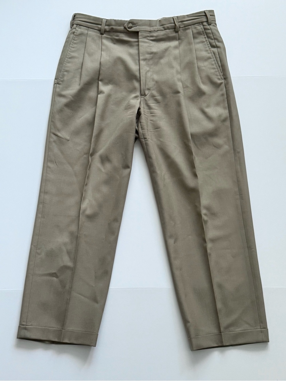 Mens Pierre Cardin 33 X 26.5 100% Wool Trouser Talon Zip Made in USA Old Money